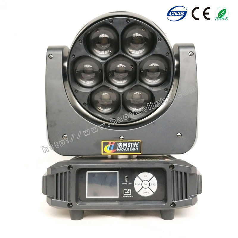 7pcs 40W LED Moving 